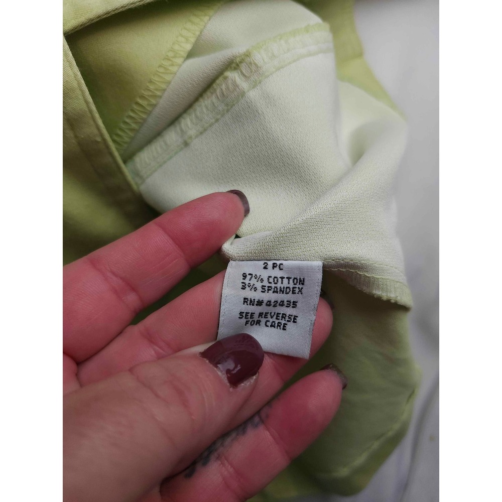 Dressbarn Lime Green Pant Suit Set 2pc Blazer Trousers Womens Size 10 - Picture 5 of 12